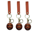 Mini Basketball Keychain with Leather Wrist Strap | Cute Sports Ball Key Ring | Bag Charm | Car Key Holder