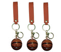 Mini Basketball Keychain with Leather Wrist Strap | Cute Sports Ball Key Ring | Bag Charm | Car Key Holder
