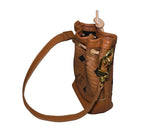 Mini Bucket Crossbody Bag for Women | PU Leather Drawstring Shoulder Bag | Fashion Handbag | Brown