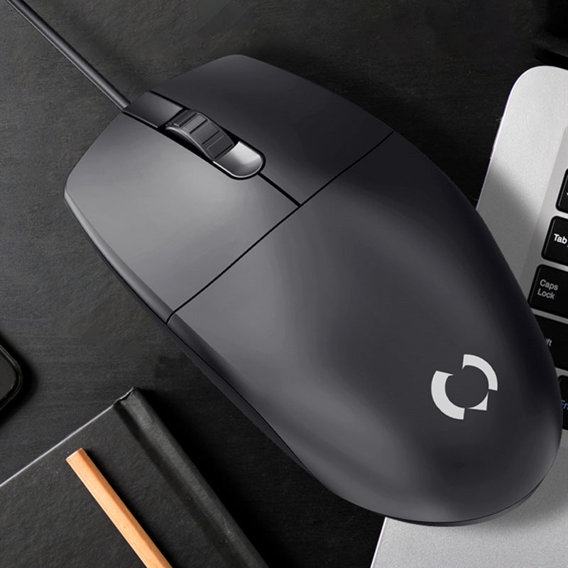 Macally Silent Wired USB Mouse – Slim & Compact Design for Mac, Windows PC & Laptop